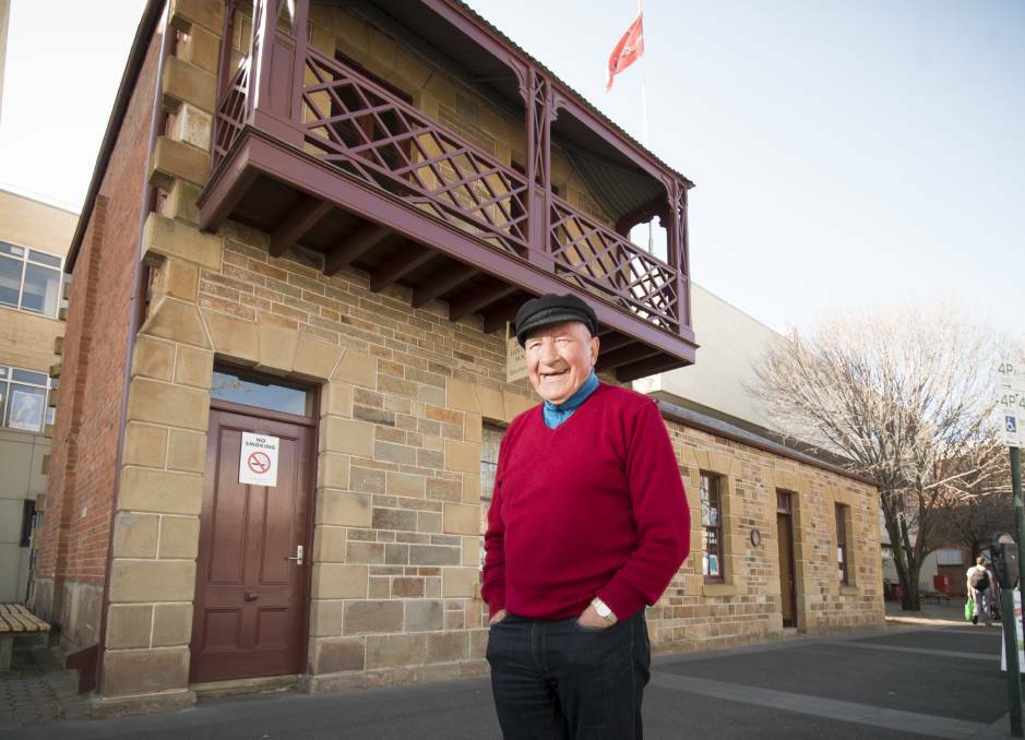HISTORICAL: Bendigo Historical Society President Jim Evans outside Specemin Cottage, which will be featured in Open House. Picture: DARREN HOWE.