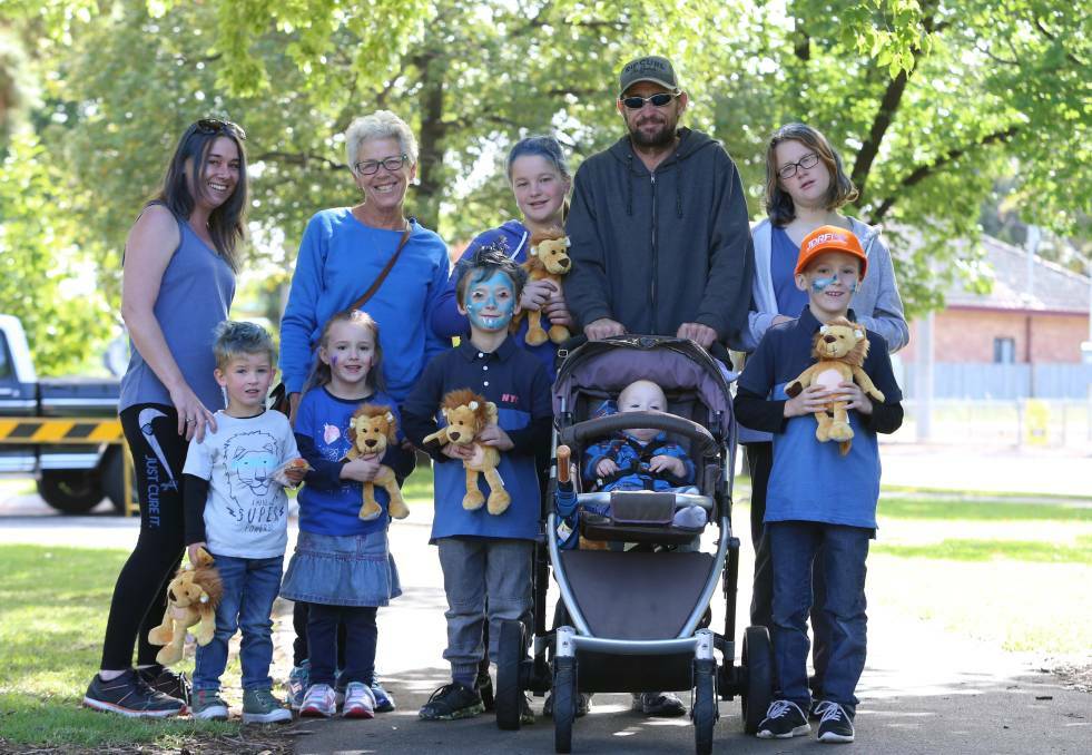 FAMILY AFFAIR: Team Cooper's Troopers joined the walk to raise awareness of type-1 diabetes in 2017. Pictures: GLENN DANIELS