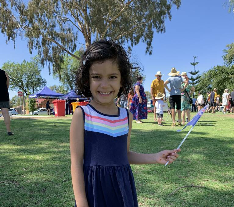 DAY OUT: Riya Stiles at the Lake Weeroona Australia Day celebrations in 2020. Picture: TARA COSOLETO