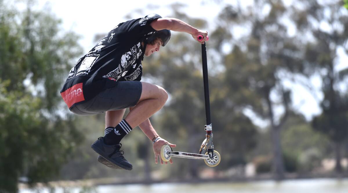 TRICKS: The first Burra Comp Day was supported by Bendigo Blue Light. Picture: GLENN DANIELS