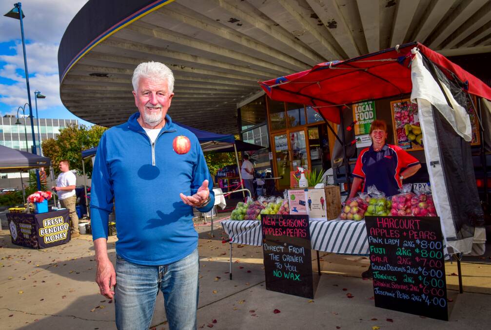 Chris Hain at the Farmers Market held at The Good Loaf Bakery. Picture: BRENDAN McCARTHY