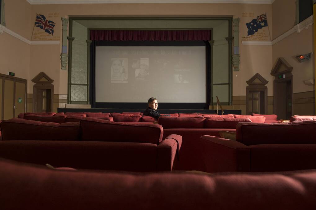 FILM FESTIVALS: Duty manager Nicholas Angove at the renovated Star Cinema Picture: DARREN HOWE