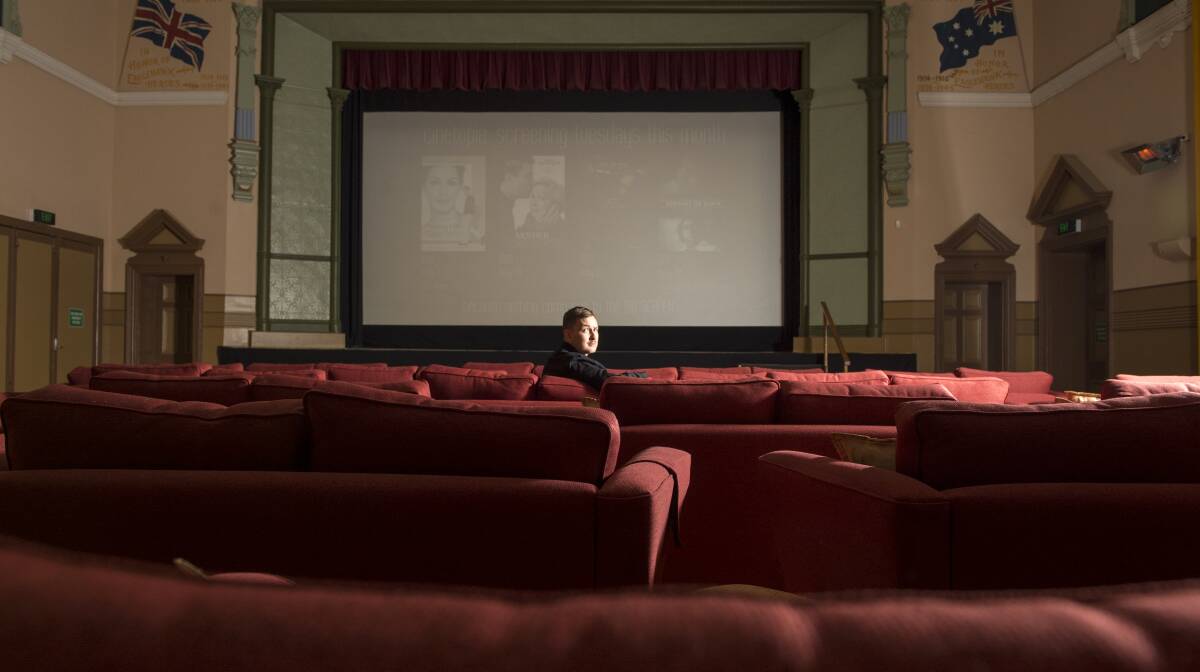 Duty manager Nicholas Angove at the renovated Star Cinema Picture: DARREN HOWE