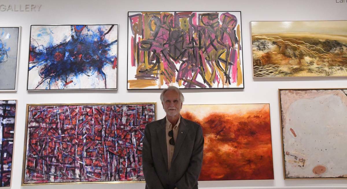  DONATION: Paul Guest has gifted his collection of 200 contemporary and abstract Australia paintings to the Bendigo Art Gallery. Picture: CHRIS PEDLER 