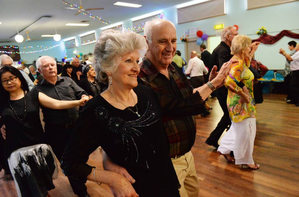 An afternoon dance in the Spring Gully Hall in 2016. Picture: DARREN HOWE