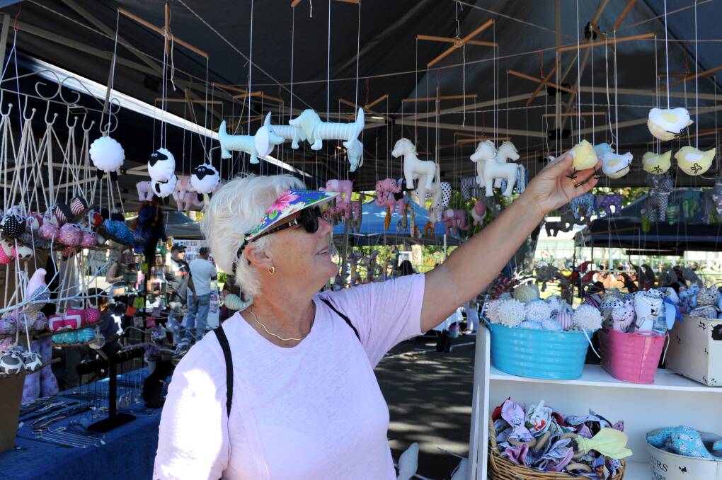 Brenda attends one of the region's many markets. Picture: NONI HYETT