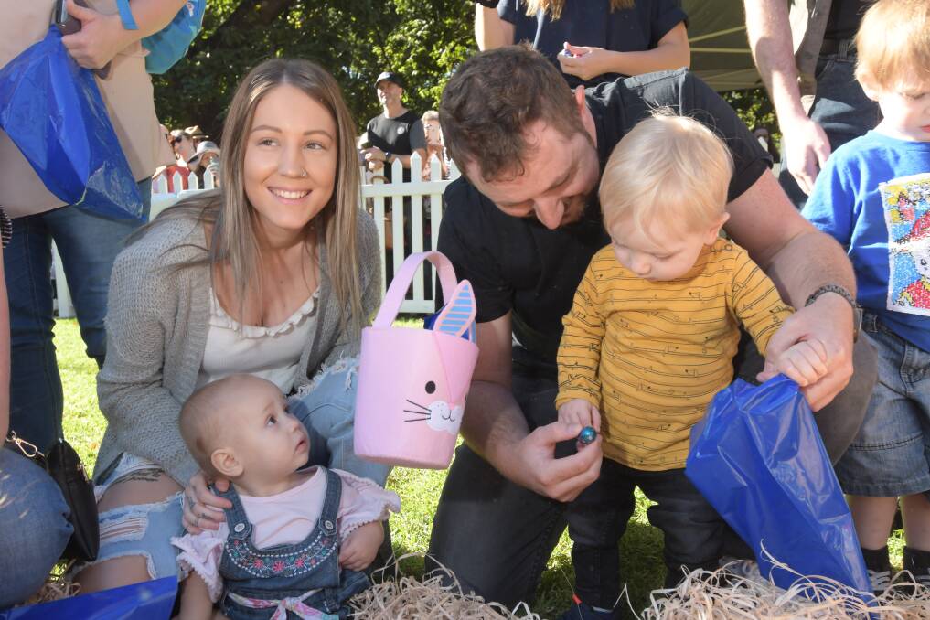 ON THE HUNT: Good Friday Vision Australia's children's Easter Egg Hunt with Kaitlyn and Mayla Epema next to Tristan and Oskar Constantine in 2019. Picture: NONI HYETT