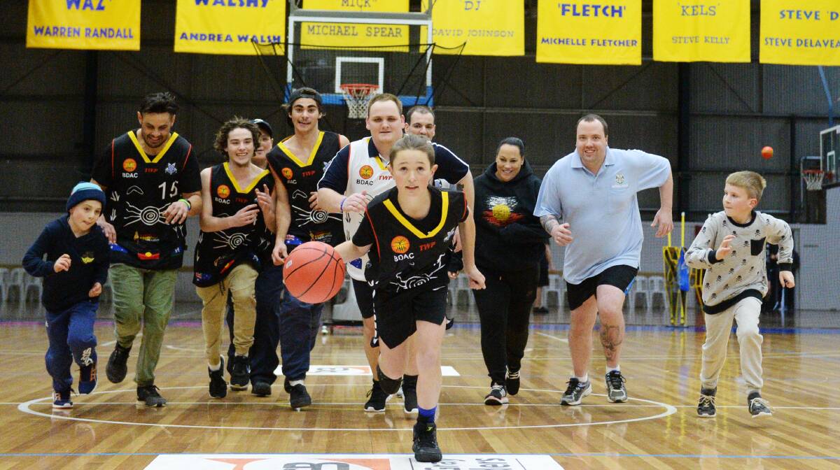 BASKETBALL CLINIC: BDAC, Police and Department of Corrections ran a basketball clininc as part of NAIDOC Week 2019. Picture: DARREN HOWE / FILES