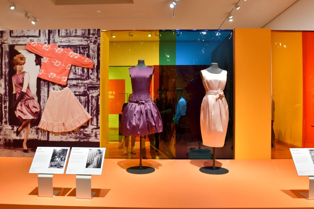 COLOURFUL: Preview of Mary Quant exhibition. Picture NONI HYETT