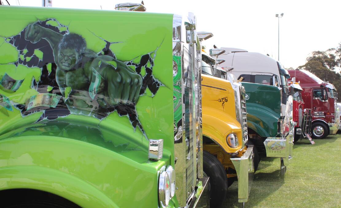 COLOURFUL DISPLAY: Some of the trucks that will be showcased at the Castlemaine Truck Show. Picture: SUPPLIED