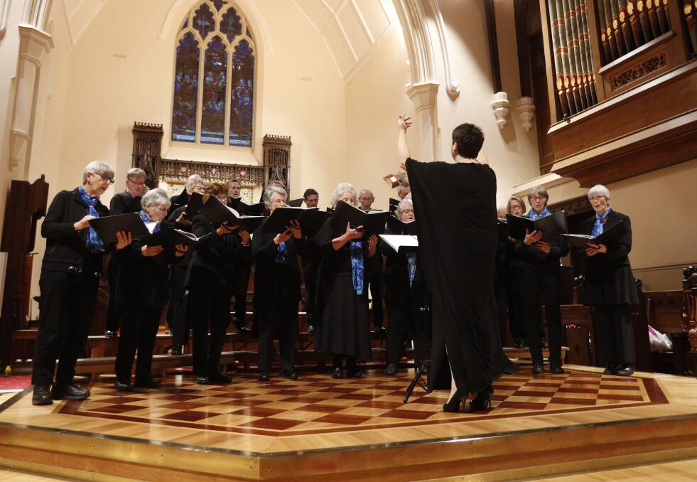 Bendigo Chorale at St Paul's Cathedral. Picture: GLENN DANIELS