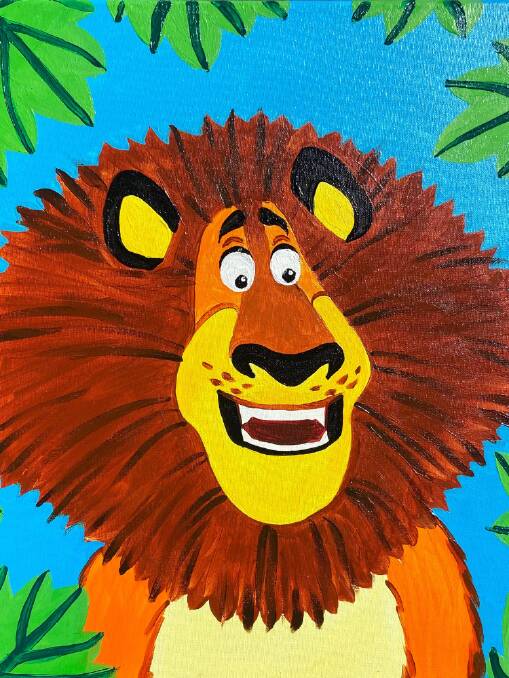Madagascar's Alex the Lion artwork. Picture: Supplied.
