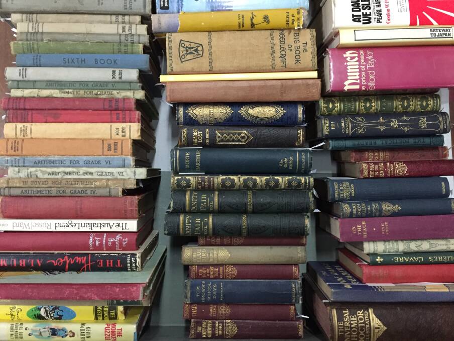 Collections of books. Picture: BENDIGO ADVERTISER.