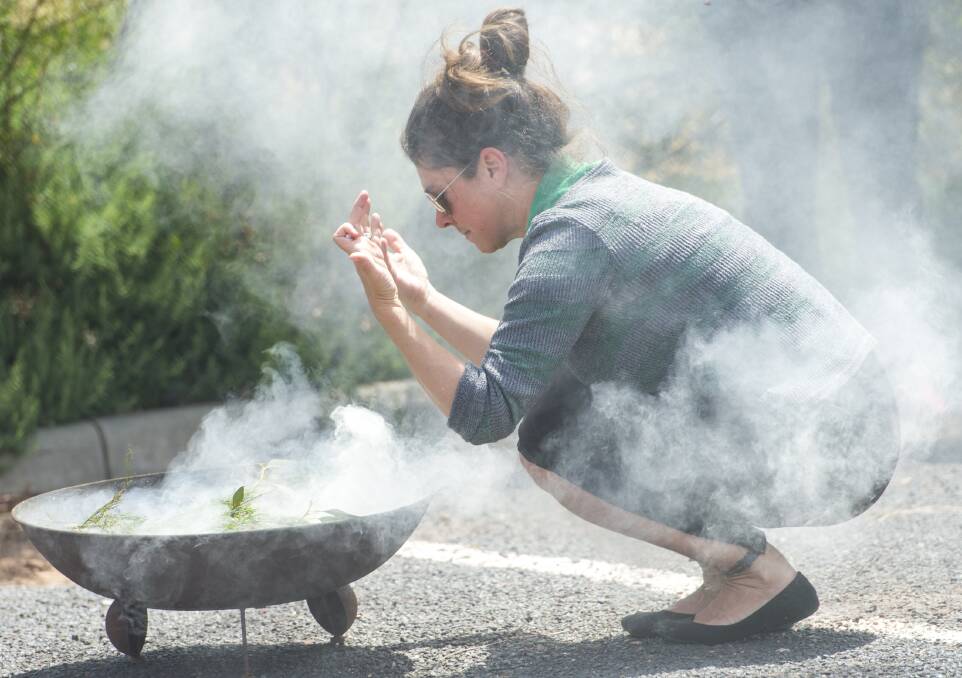ACKNOWLEDGEMENT: A Smoking Ceremony at the launch of the CMAs first Reconciliation Action Plan in 2018. Picture: DARREN HOWE