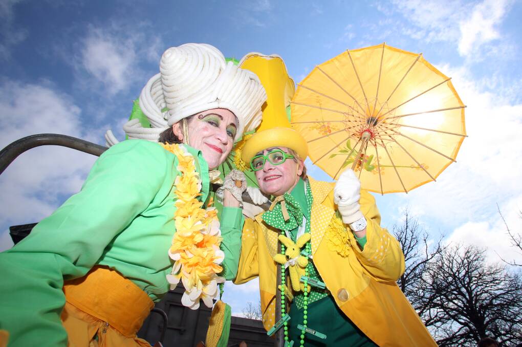 BRIGHT: Kyneton Daffodil Festival Street Parade and Fair in 2018. Picture: GLENN DANIELS