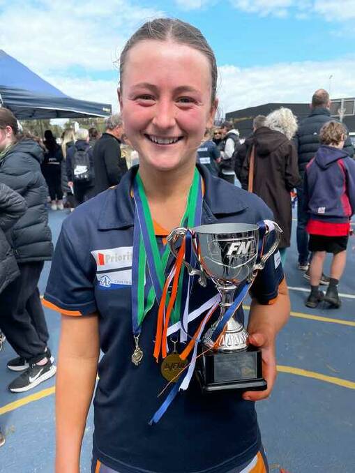MGYCW's Bronte Baxter was named as best on court in the U17 grand final.