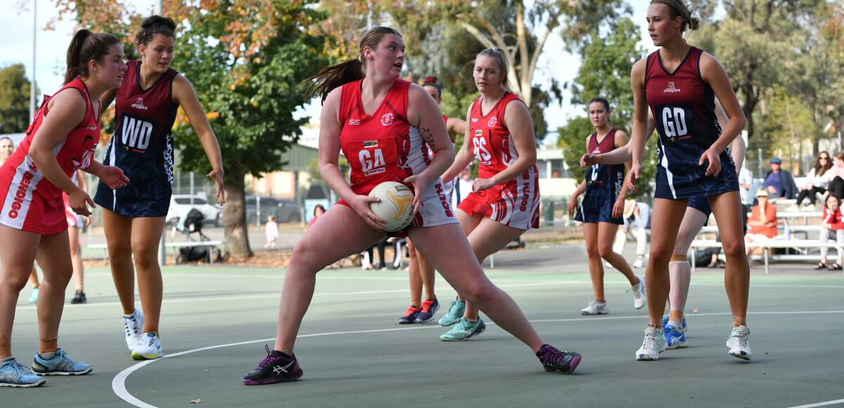 BACK IN BUSINESS: Bloods are eager to get back on court for their round seven match against the Bulldogs after three weeks without a game. Picture: DARREN JAMES