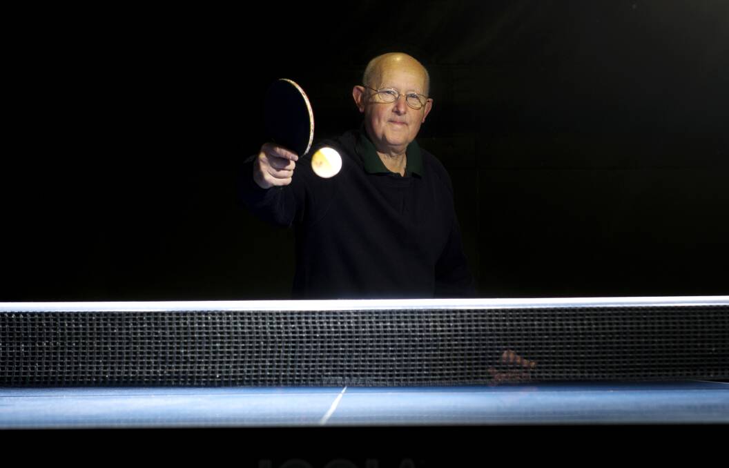 TOP COMPETITION: Bendigo table tennis stalwart Gary Warnest is preparing for three non-stop days of competition play at the 2019 Victorian Country Table Tennis Championships. Picture: DARREN HOWE