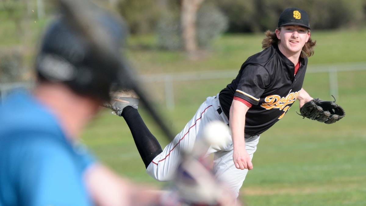 BRILLIANT BILLY: Bendigo Baseball product Billy Parsons has been named as the MVP of the Victorian Summer Baseball League Division 2 while playing with the Port Melbourne Mariners. Picture: DARREN HOWE