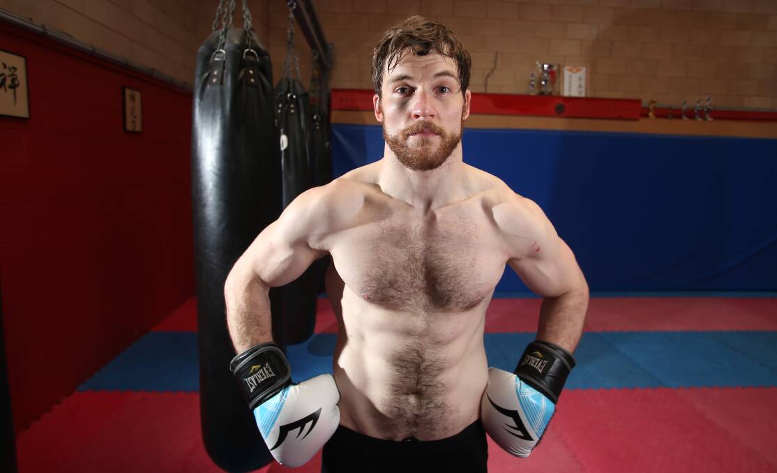 ACTION PACKED: Bendigo MMA fighter David Gillies is gearing up for a fight against Switzerland's Emmanuel Binyet in Taiwan on August 31. Picture: GLENN DANIELS