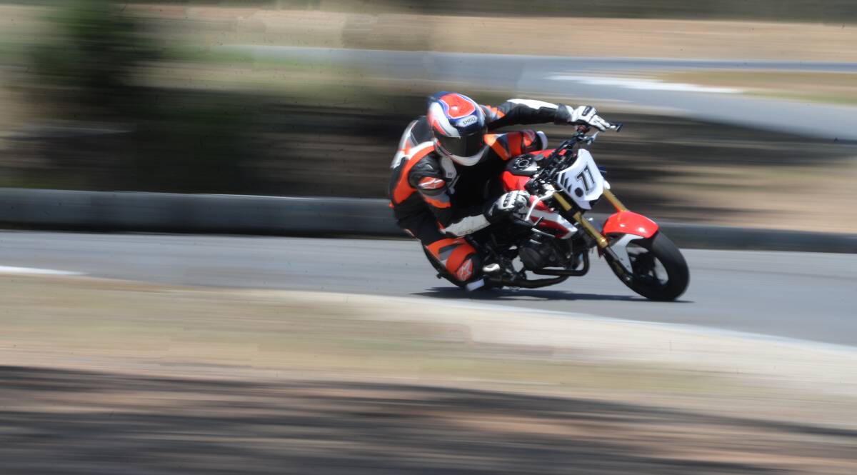 TOP SPEED: Bendigo Kart Club played host to Mini GP riders on the weekend, with a near 40-strong contingent testing out the club's circuit. Picture: DARREN HOWE