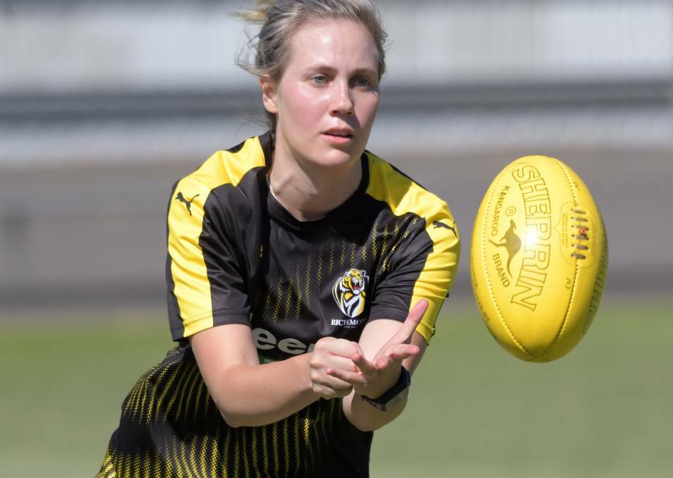 Elise Hogan was vice captain while at the Richmond Tigers.
