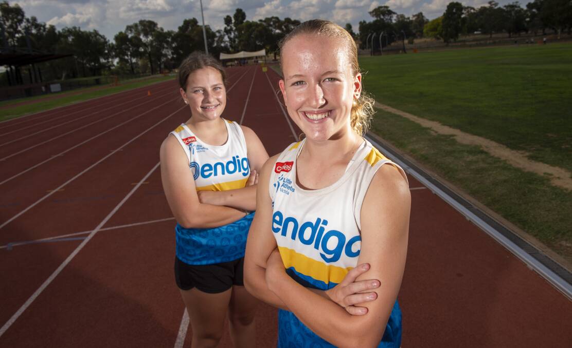 ALL SMILES: Both Caitlin Evans and Haylee Greenman are both ecstatic about competing on the international stage. Picture: DARREN HOWE