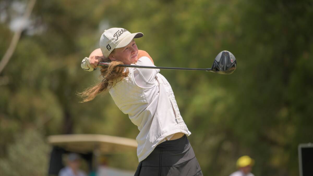 RISING STAR: Jazy Roberts has been inspired by playing alongside Hannah Green during her historic victory on the weekend at TPS Murray. Roberts will use the experience as inspiration on her journey to turning professional. Picture: PGA of Australia