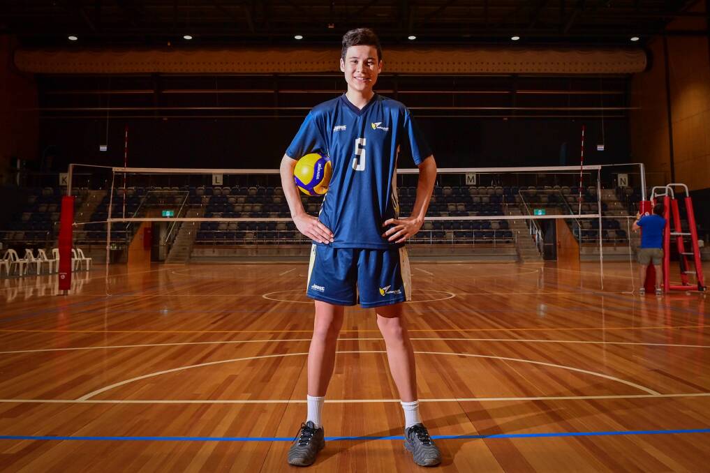 Bendigo's Ben Lim will represent Team Victoria this weekend at the Australian Youth Volleyball Championship held at Red Energy Arena. Picture by Brendan McCarthy