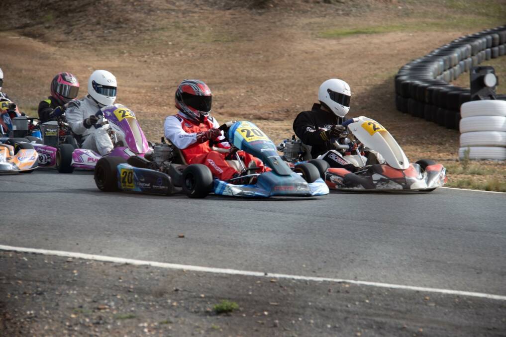 RED LINE: Racers got back up to speed at the BKC and RKC combined race day on Saturday. Picture: JULIE GOLLEDGE