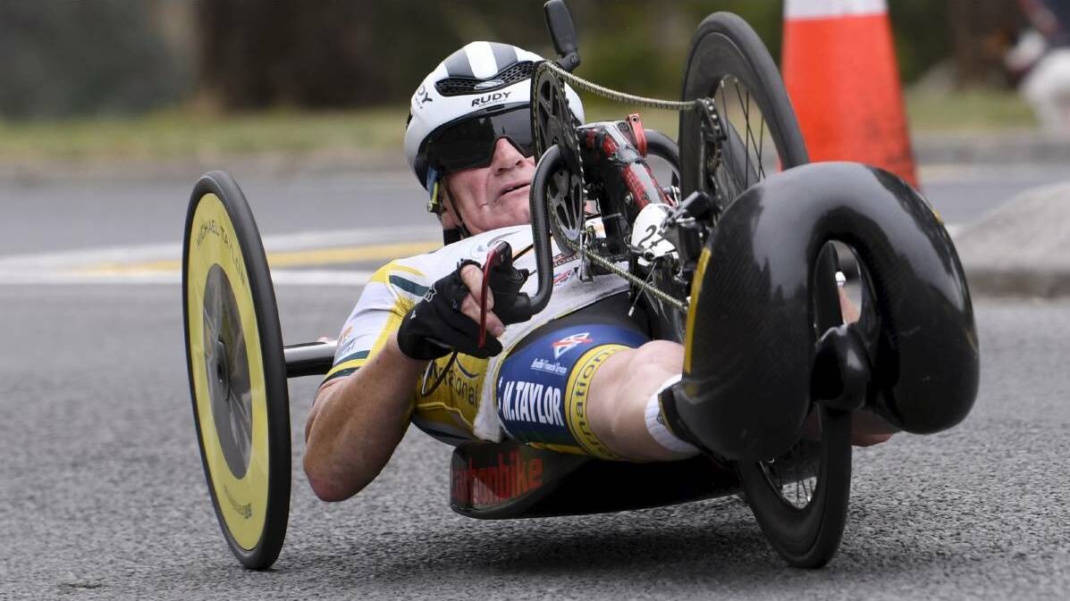 PODIUM FINISH: Michael Taylor secures silver in the PARA-MH3 race. Picture: Lahclan Bence