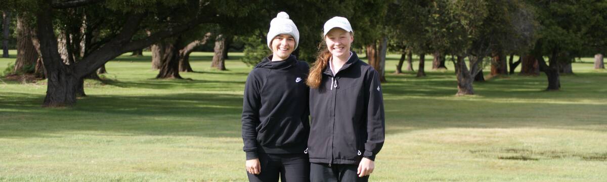 Keeley Marx and Jazy Roberts. Picture by Golf Australia