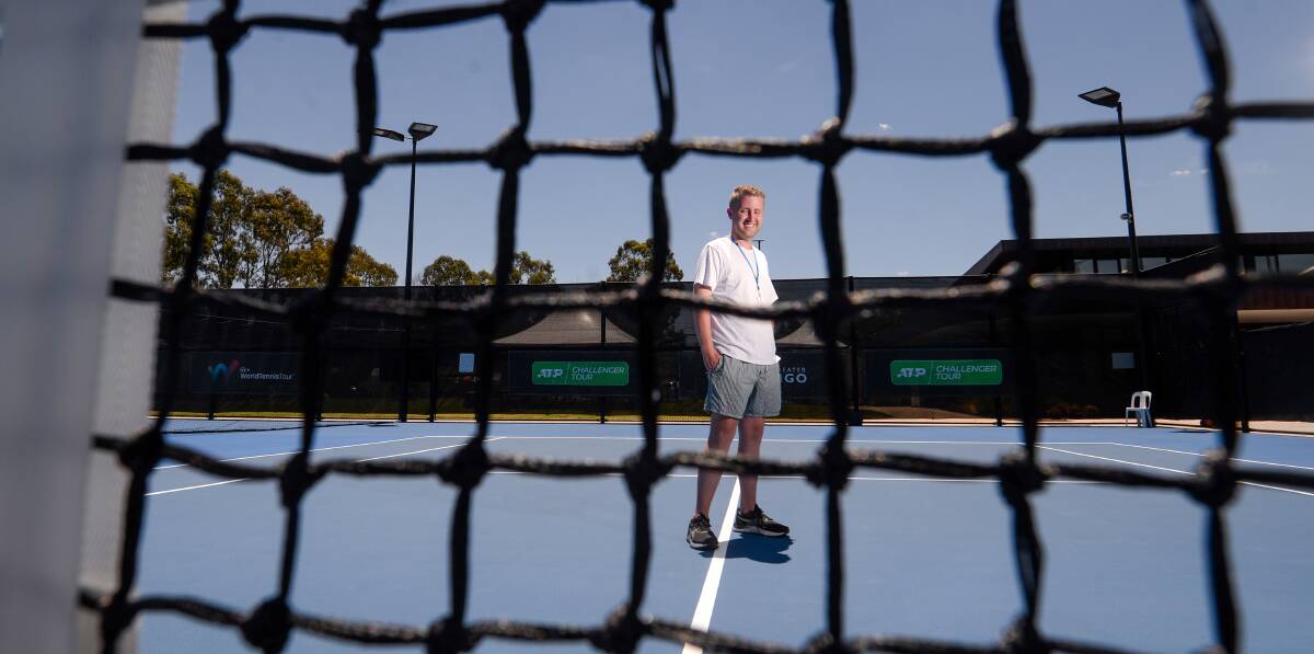 BIG WEEK: Nearly 100 players will be in action starting Monday at the Fosterville Gold Tennis Centre. General manager James Rouel can't wait to showcase their talent on the court for all of the local spectators. Picture: DARREN HOWE
