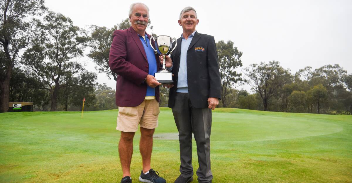 SHOWCASE: Axedale president Peter Hoskin and tournament director Andrew Watson.