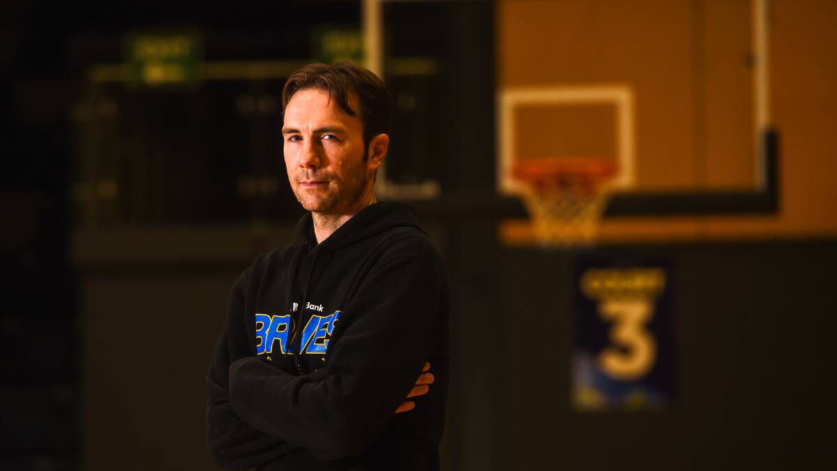Steven Black is impressed with how his team performed during a practice match on the weekend against Ballarat. He is just over one month away from starting his second year as Braves men's NBL1 head coach. Picture by Darren Howe