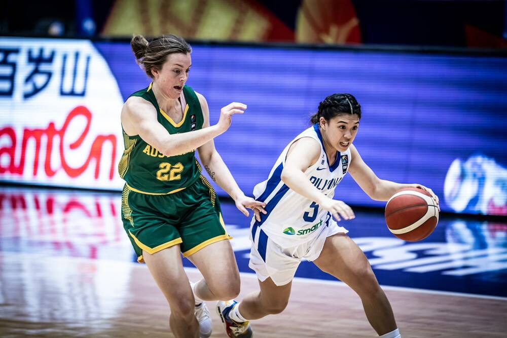 BIG WIN: Abbey Wehrung and the Opals defeated Philippines in a 64-point trouncing on day two at the FIBA Women's Asia Cup. Picture: FIBA