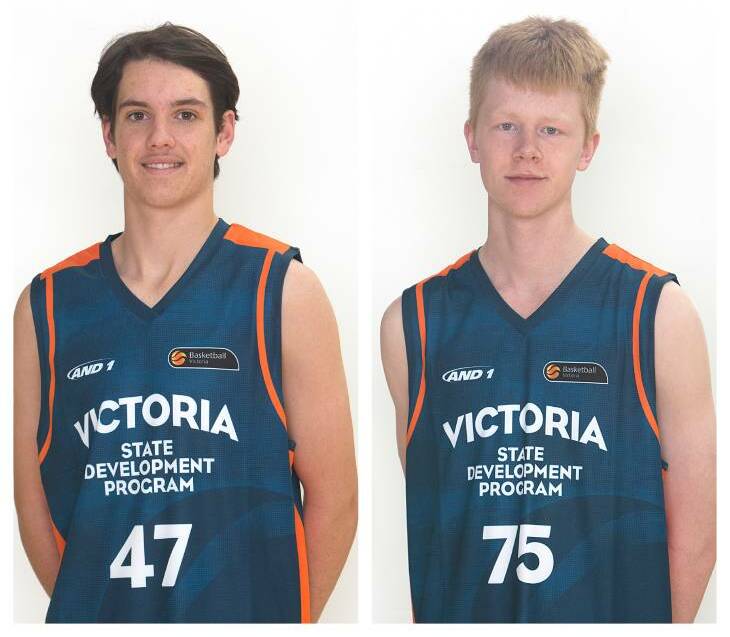 ELITE: Bendigo Basketball products Macey Eaton and Martin Steen have received scholarships for the Victorian National Performance Pathway program. Picture: BASKETBALL VICTORIA