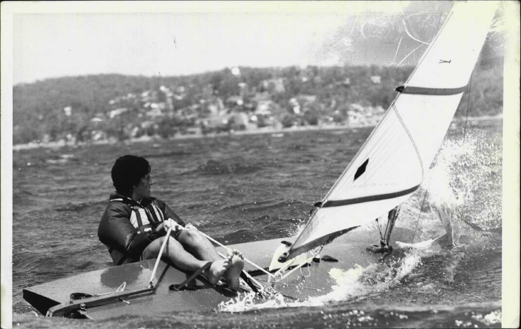 The sailfish out on the water in 1977. Picture: FAIRFAX MEDIA