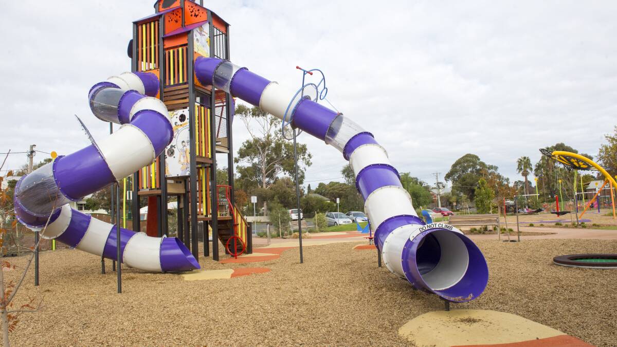 FUN TIMES: Eaglehawk's Regional Play Space has received a national award which recognises excellence for a play space over $500,000. Picture: DARREN HOWE