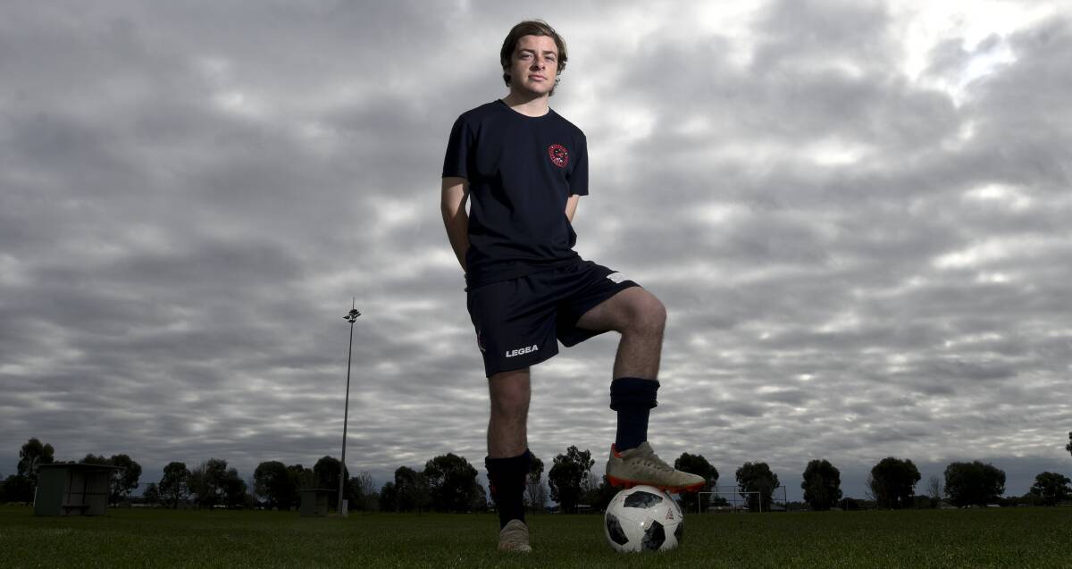 INTERNATIONAL DREAM: Epsom FC player Tyler McLennan has been given the opportunity of a lifetime to represent Australia at the 2019 Singa Cup. Picture: NONI HYETT
