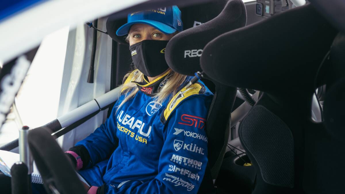 BORN READY: Rhianon Gelsomino embraces the non-stop challenges of working as a rally co-driver. Picture: (C) DAVID TRUMPORE, SUBARU.COM/MOTORSPORTS 2021