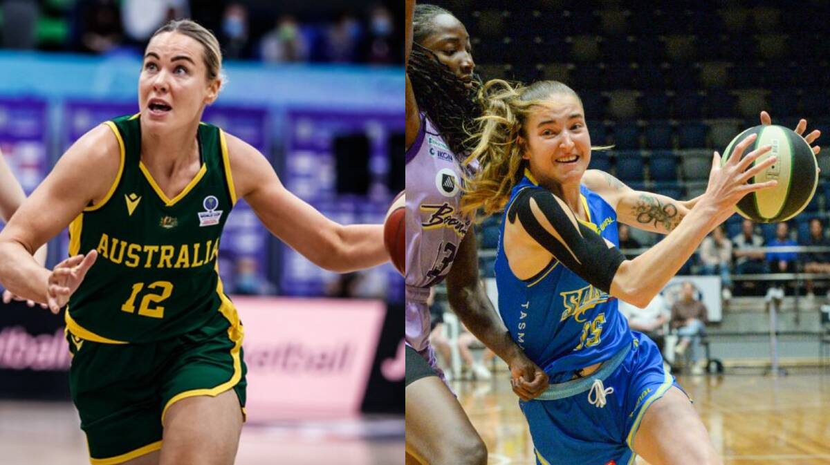 NATIONAL DUTY: Tess Madgen and Anneli Maley have been selected to play with the Opals later this month for a series of practice matches against Canada.