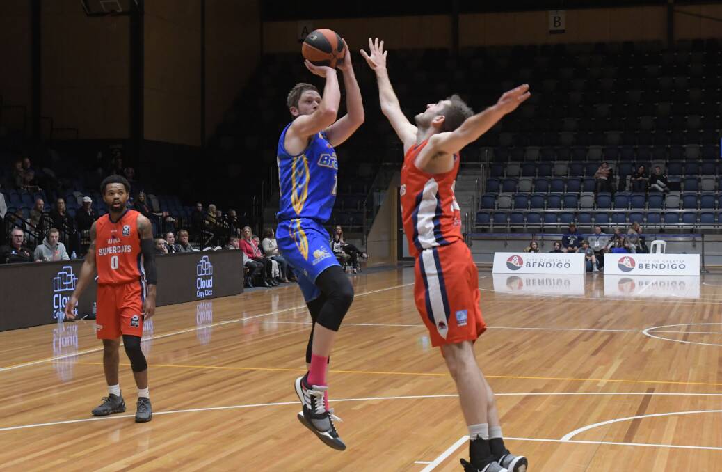 VETERAN: Braves player Chris Hogan believes his team's ability to "adapt and evolve" has been the key to its success during the NBL1 season. Picture: NONI HYETT