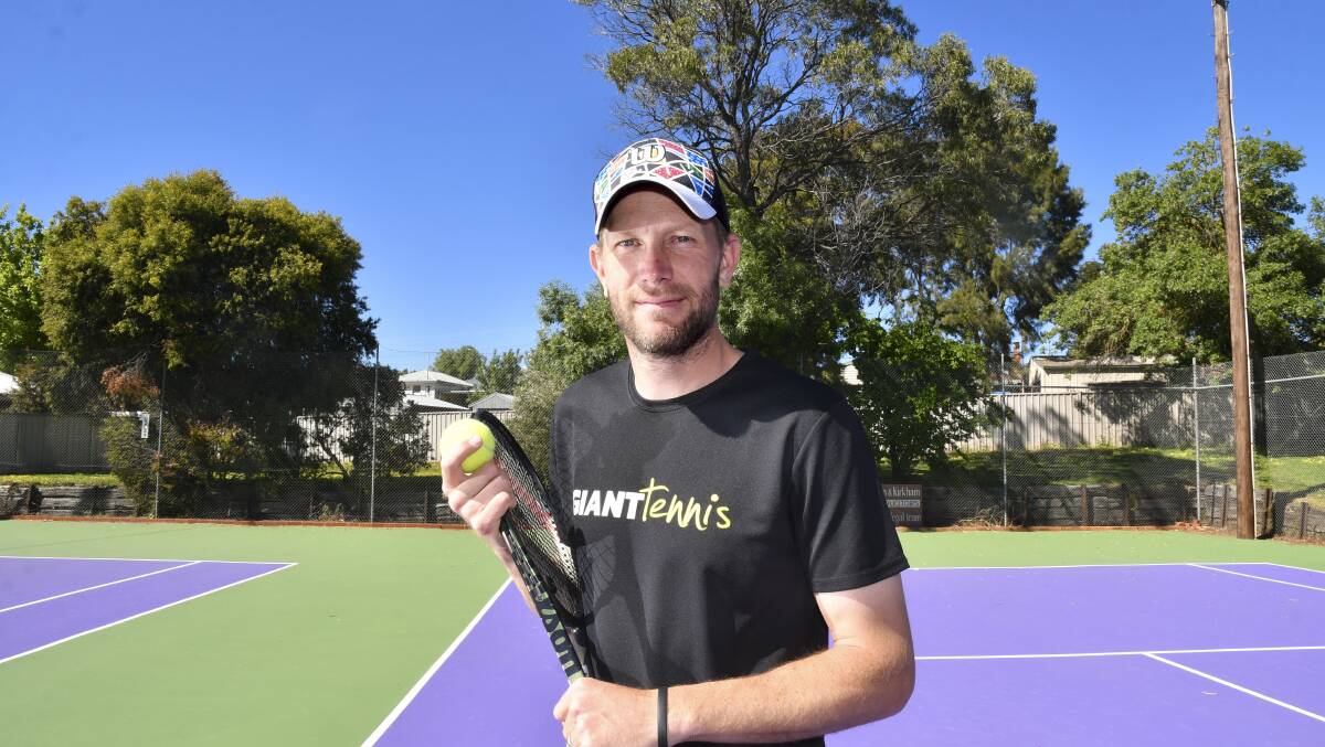 ACE: GIANT TENNIS coach Aidan Fitzgerald has received Tennis Victoria's Coaching Excellence Award. Picture: NONI HYETT 