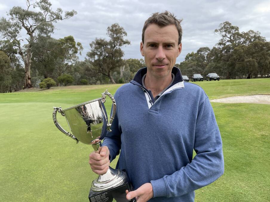 CHAMPION: Andrew Kelly, winner of the 2022 Axedale Pro-Am, secured victory with a three-under par 66. Picture: ANTHONY PINDA