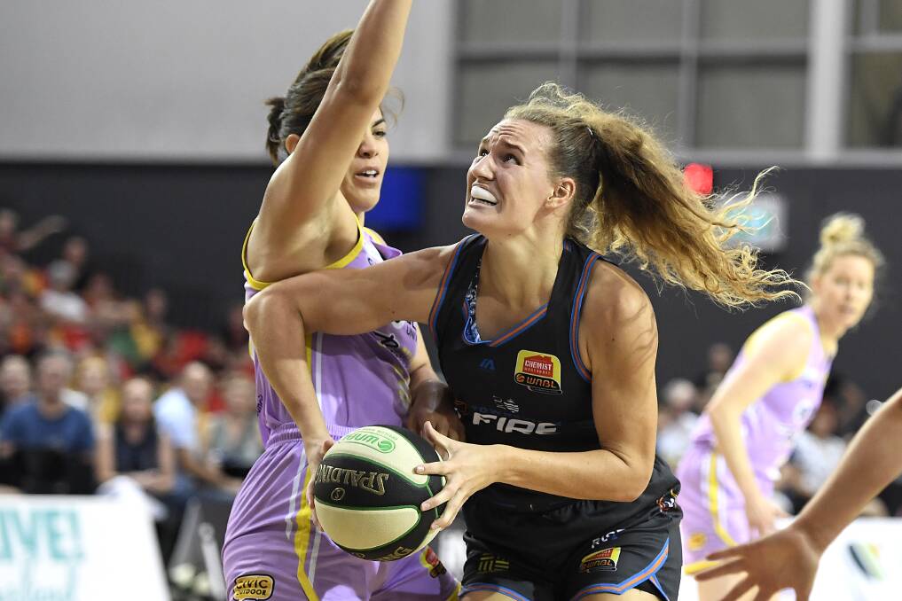 NEW ADDITION: Bendigo Spirit's latest signing Megan McKay playing for Townsville Fire during the 2020 WNBL season.Picture: GETTY IMAGES