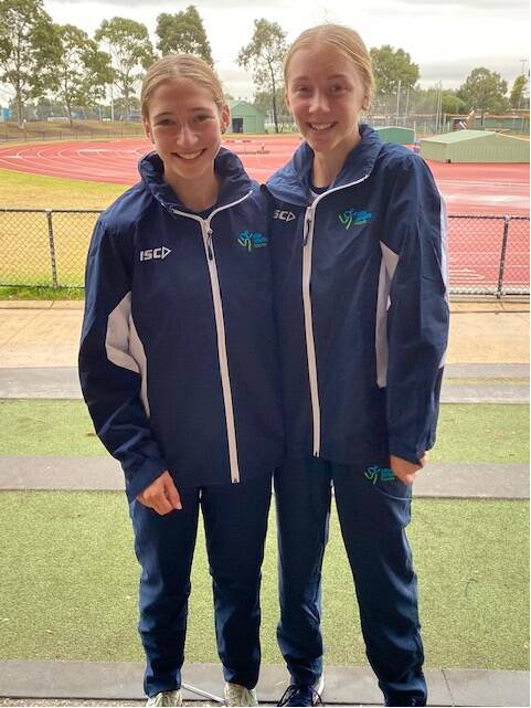 BENDIGO'S BEST: Chelsea Tickell and Kate Wilson will represent Victoria this weekend at the Australian Little Athletics Championships at Lakeside Stadium in Melbourne. Picture: SUPPLIED
