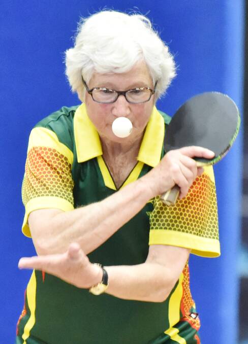 READY TO STRIKE: Men and women between 30-80-years-old will be competing at the 35th Australian Open National Veterans Table Tennis Championships. Picture: DARREN HOWE
