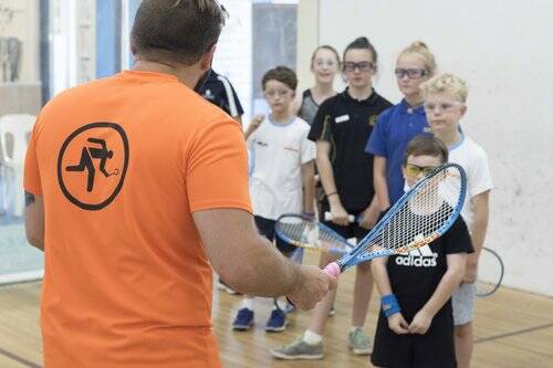 JUNIOR PATHWAYS: The Bendigo Squash Club is giving juniors the chance to come and try the sport for free under the guidance of Victorian veteran player Corben White.