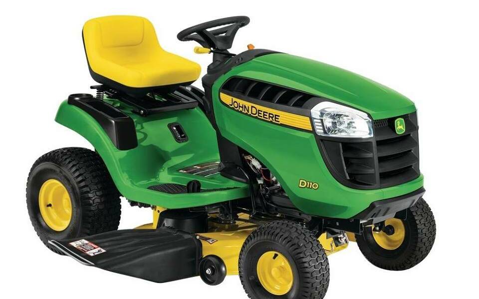The stolen mower is the same as the one pictured.